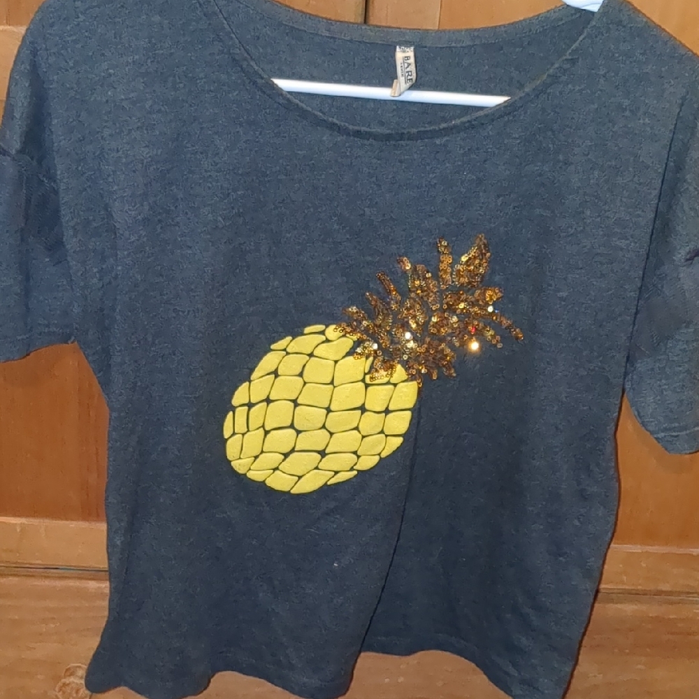 Kids Pineapple Graphic T-Shirt - Blue